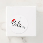 Croyez Noël étiquettes cadeaux Xmas Graphic (En situation)