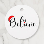 Croyez Noël étiquettes cadeaux Xmas Graphic (Devant)
