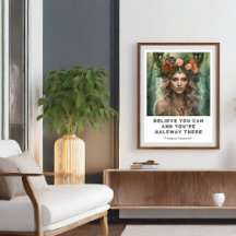 Croyez Pouvoir Motivationnaliser Citation Poster