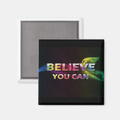 Croyez Que Vous Pouvez~3 Mot De Citation Magnet (Recto/Verso)