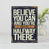 Croyez que vous pouvez carte de motivation (Debout devant)