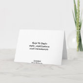 Croyez que vous pouvez envoyer une carte de voeux (Dos)