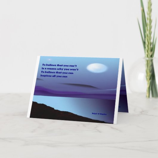 Croyez que vous pouvez envoyer une carte de voeux (Devant)