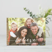 Croyez Simplement Carte photo De Vacances (Debout devant)