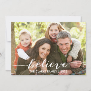 Croyez Simplement Carte photo De Vacances