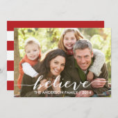 Croyez simplement Carte photo de vacances 2014 (Devant / Derrière)