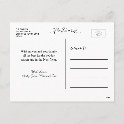 Croyez simplement la carte postale de photo de (Dos)