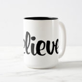 Croyez, tasse de café de casquette de Père Noël (Devant droit)