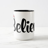 Croyez, tasse de café de casquette de Père Noël (Centre)