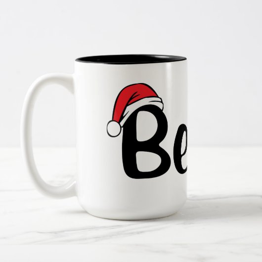 Croyez, tasse de café de casquette de Père Noël (Gauche)