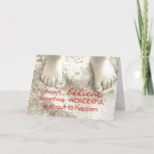 Croyez toujours les cartes de voeux inspirantes