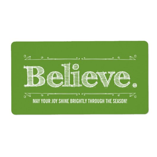 Croyez Vacances Artisanat maison ou Étiquette cade (Devant)