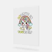 Croyez-Vous En Vous-Même Unicorn Message Positif (Angle)