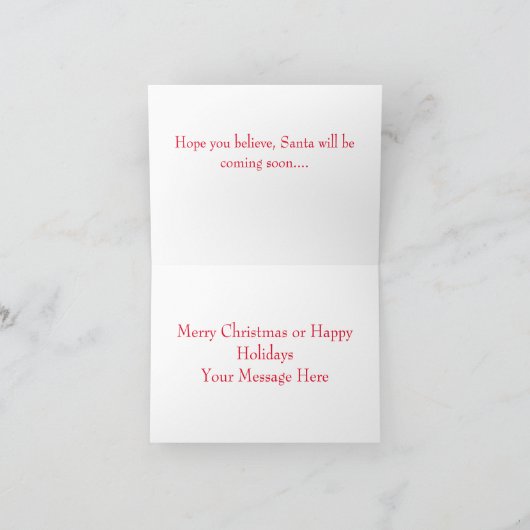 Croyez-Vous La Carte De Noël ? (Intérieur)