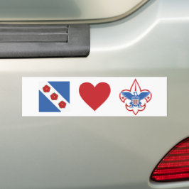 Crozet houdt van scouts Bumpersticker