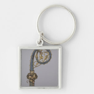 Crozier die St. Michael afschildert Sleutelhanger