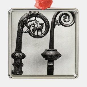 Crozier van de Abbots van Clairvaux Metalen Ornament
