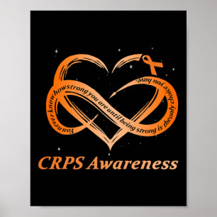 CRPS Awareness Chronic Pain Oranje Lint RSD CRPS Poster