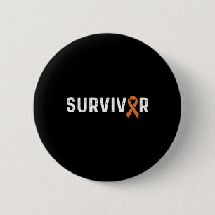 CRPS Awareness Oranje Ribbon Survivor Ronde Button 5,7 Cm