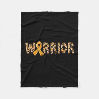 CRPS Awareness Warrior Sinaasappel Lint Luipaard P Fleece Deken