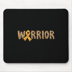 CRPS Awareness Warrior Sinaasappel Lint Luipaard P Muismat