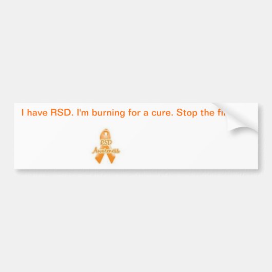 CRPS-bewustzijn Bumpersticker (Voorkant)