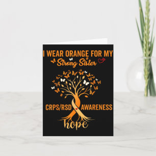 Crps-bewustzijn Ik Draag Oranje Voor Mijn Zus Nove Kaart