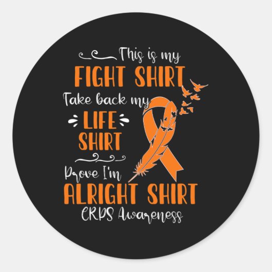 CRPS Bewustzijn Mijn Strijd Ronde Sticker (Voorkant)