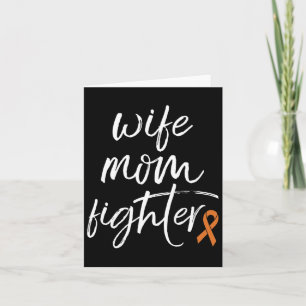 CRPS Bewustzijn Oranje lint Vrouw Mama Fighter Kaart