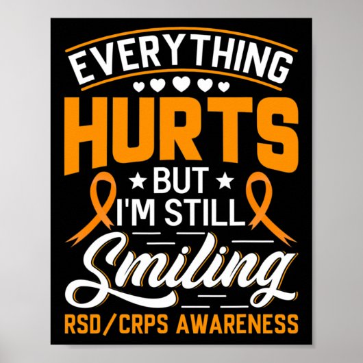 CRPS Complex Regional Pain Syndrome Awareness Nove Poster (Voorkant)