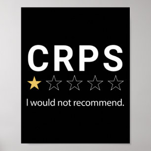 CRPS Ik zou CRPS Warrior RSD CRPS A niet aanraden Poster