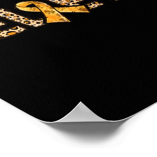 CRPS Leopard Print Oranje lint Ondersteuning Geloo (Hoek)