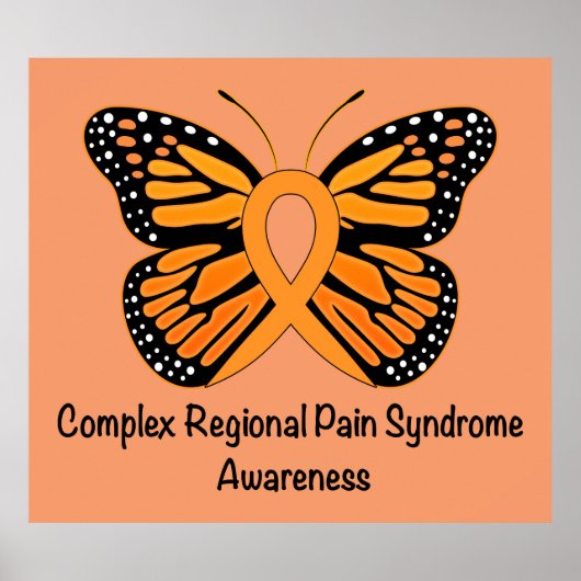 CRPS/RSD Butterfly of Hope Ribbon Poster (Voorkant)
