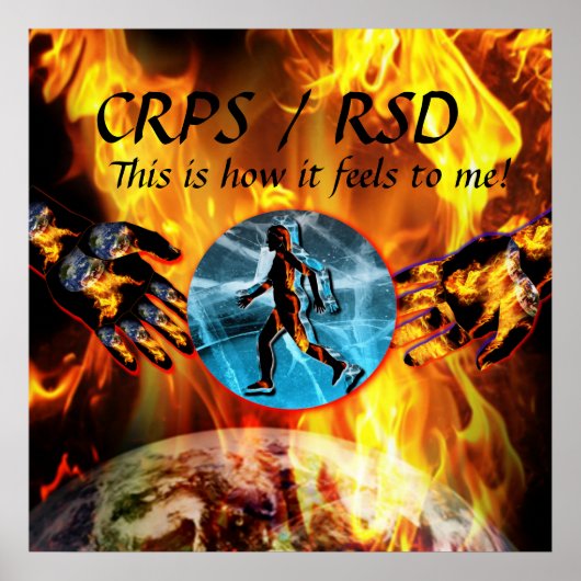 CRPS/RSD C'est ce que je ressens ! Poster Blzn (Devant)