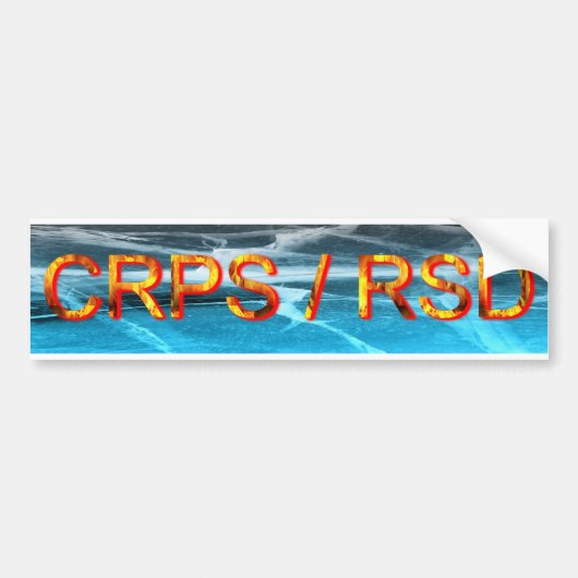 CRPS/RSD Fire & Ice-Bumpersticker Bumpersticker (Voorkant)