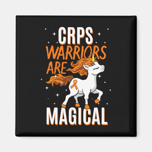 CRPS Warrior Magische Eenhoorn Sinaasappel Lint Ca Magneet (Voorkant)