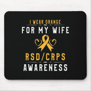 CRPSRSD Bewustzijn Oranje lint T-shirt cadeau voor Muismat