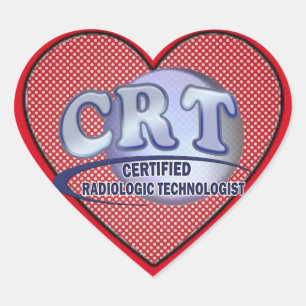 CRT-GECERTIFICEERDE RADIOLOGISCHE TECHNOLOGE BLUE HART STICKER