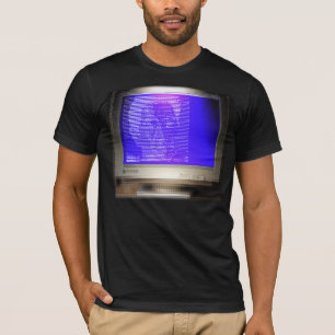 CRT-Scherm-shirt ASCII KUNSTSCHEMA Shirt