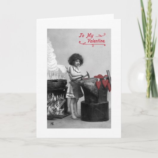 Cru à ma carte de Valentine (noir et blanc et (Devant)