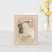 Cru, carte pour notes de mariage d'Edwardian (Fleur jaune)