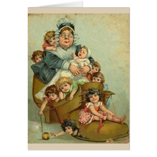 Cru - dame âgée qui a vécu dans une chaussure, (Devant)