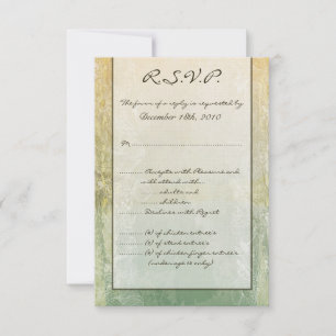 cru de carte de 3.5x5 R.S.V.P. floral