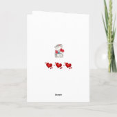 Cru de chaton de carte de voeux de Saint-Valentin (Dos)
