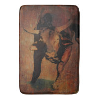 Cru d'un tapis de bain aimable Taureau occidental