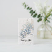 Cru élégant de carte de visite de wedding planner (Debout devant)