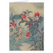 Cru - fées au jeu dans un jardin, (Devant)