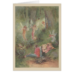 Cru - fées de sommeil d'enfant et de forêt,