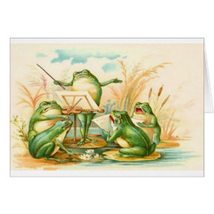 Cru - grenouilles faisant la musique,