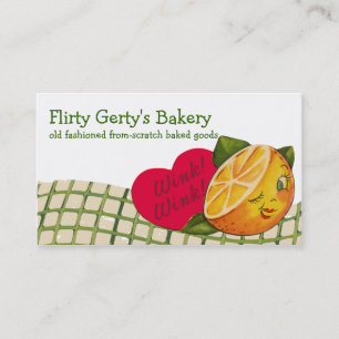 Cru mignon clignant de l'oeil la carte orange de